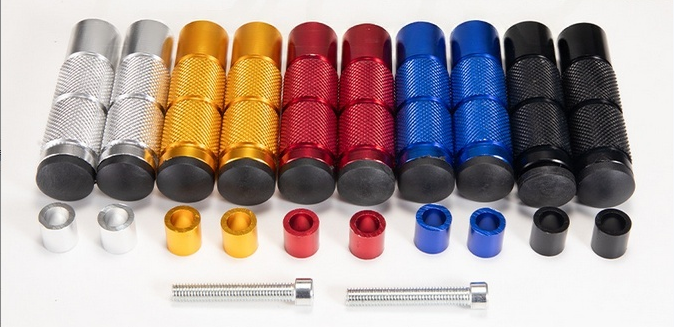 越野摩托车改装配件脚踏 电摩后车座脚踏板 CNC铝合金脚踏搁脚架