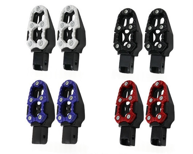 摩托改装配件铝合金脚踏板 后脚踏防滑脚踏 男装车通用脚踏