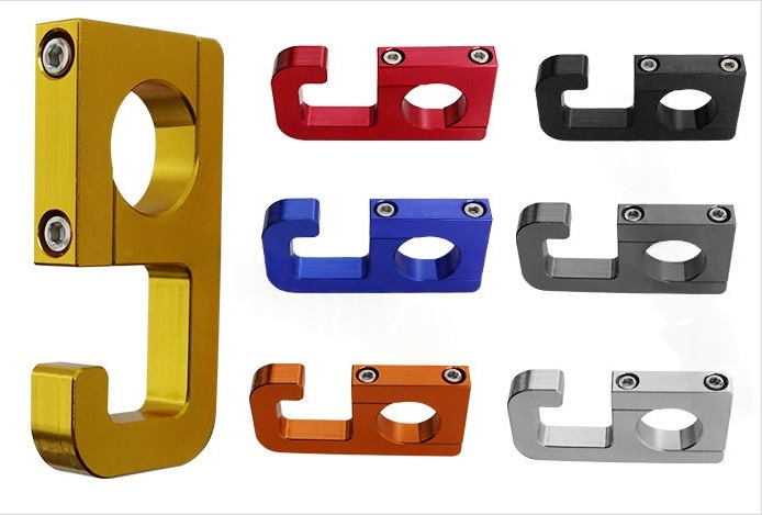 电摩改装挂钩小牛小龟PCX125铝合金车把挂钩置物挂钩22mm头盔钩