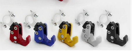 摩托车电动车改装配件铝合金折叠挂钩小牛福喜踏板车通用款头盔钩