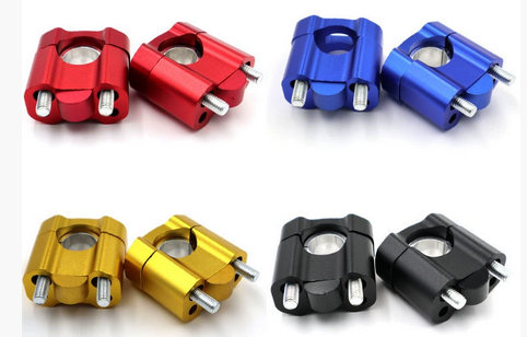 通用摩托越野车改装配件龙头压块加厚卡座加固变径码变径车把压码