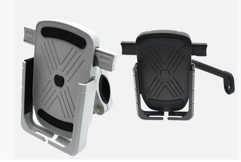 电动车摩托车铝合金手机支架可灵活调整宽度防震固定导航手机支架