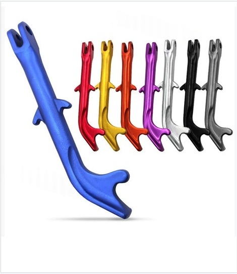 摩托车铝合金边撑电动车停脚架小猴子M3踏板车侧脚架CNC支撑架