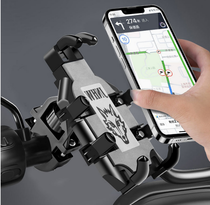 八爪鱼手机支架摩托车导航支架电动电瓶车机车骑行防减震旋转支架